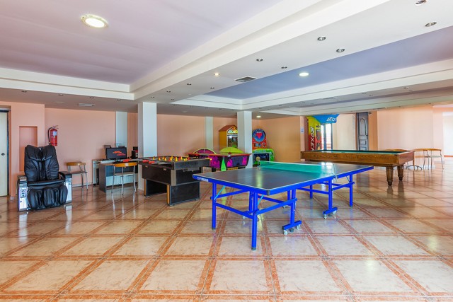 Playroom with table tennis